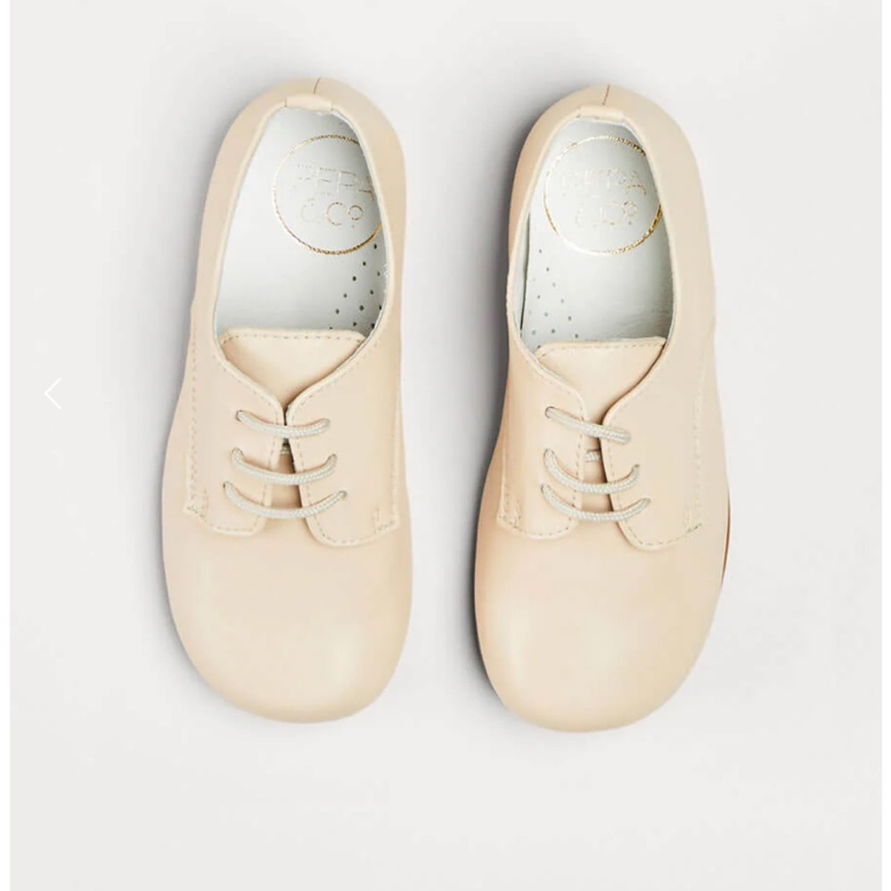 Boys Ceremony Cream Lace-Up Shoes